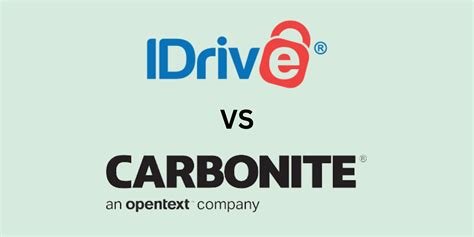 compare idrive to carbonite